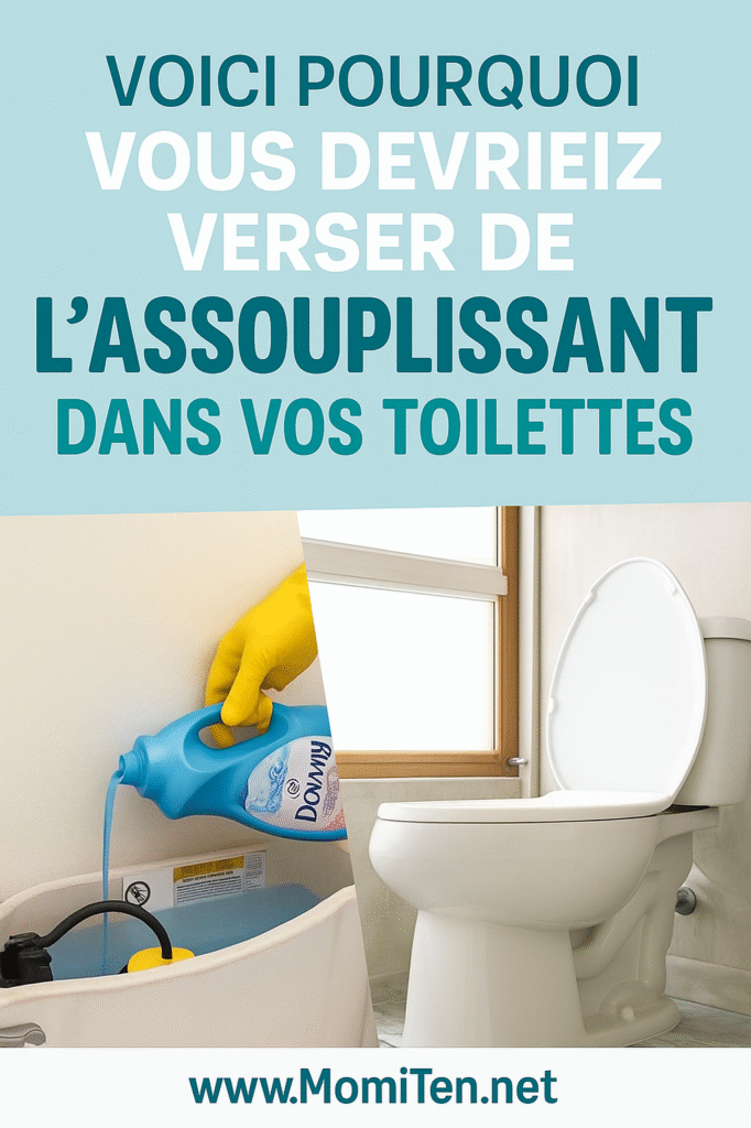 Pourquoi verser de l’assouplissant dans les toilettes