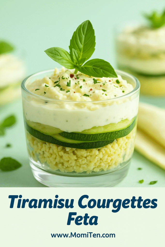 Recette Tiramisu Courgettes Feta | L’entrée fraîcheur de Mamie