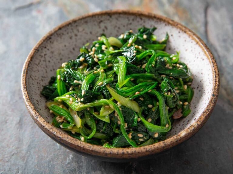 If you have any spinach skeptics in your life, this simple Korean side dish (banchan) will turn them into believers.