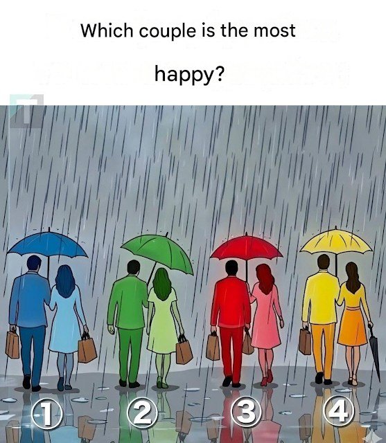 Which couple seems the happiest?