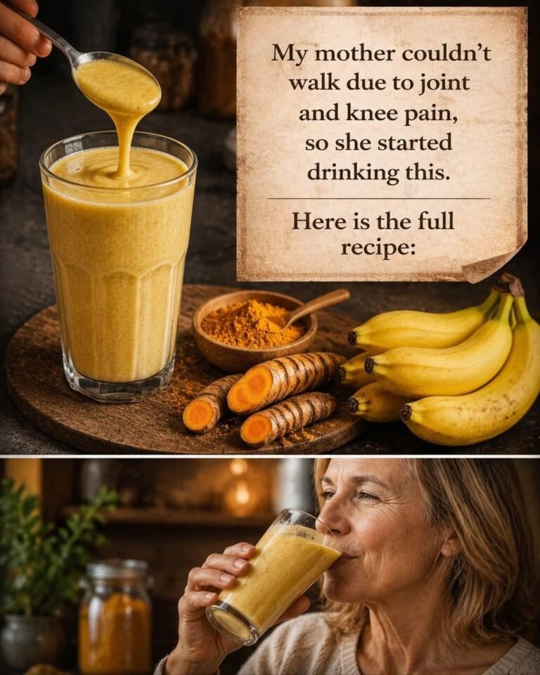 My mother couldn’t walk because of bone and knee pain, so she took this. Here’s the full recipe. To keep receiving my recipes,