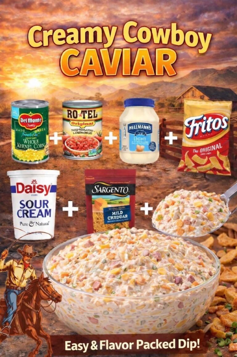Creamy Cowboy Caviar dip!