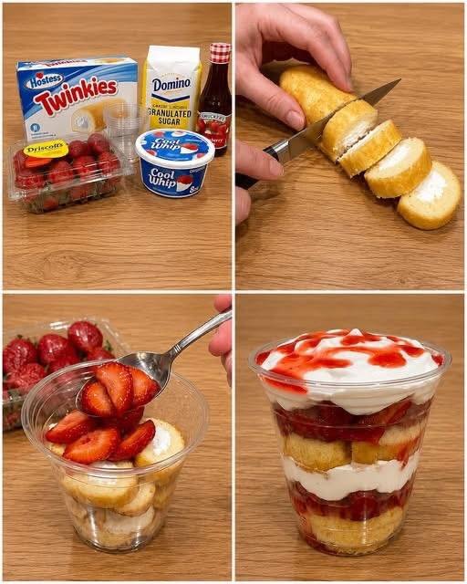 Twinkie Strawberry Shortcake Cups