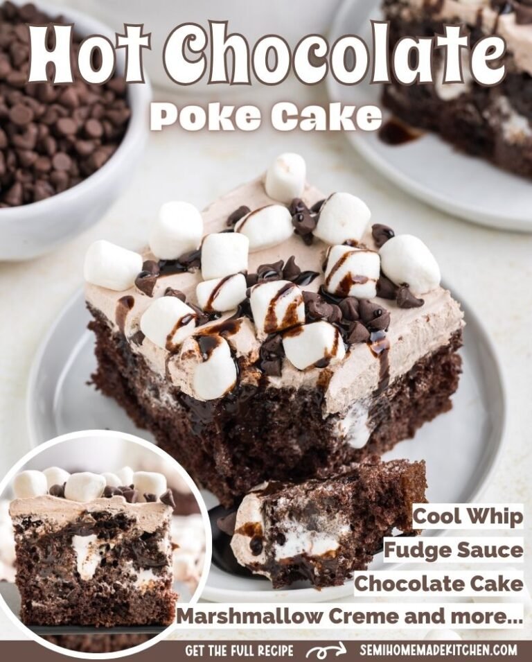Hot Chocolate Poke Cake