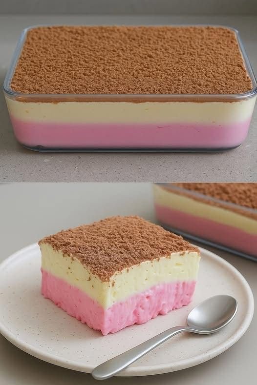 Strawberry & Pineapple Layered Dessert – No-Bake, Quick & Creamy –