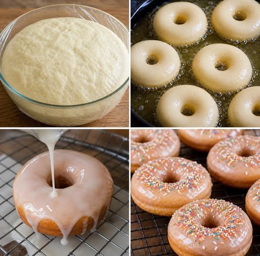 Doughnut with Sugar Sprinkles Glaze
