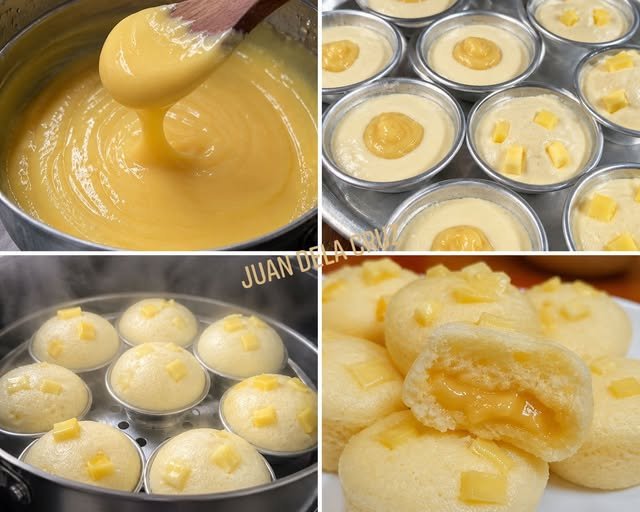 Puto Cheese with Yema Filling