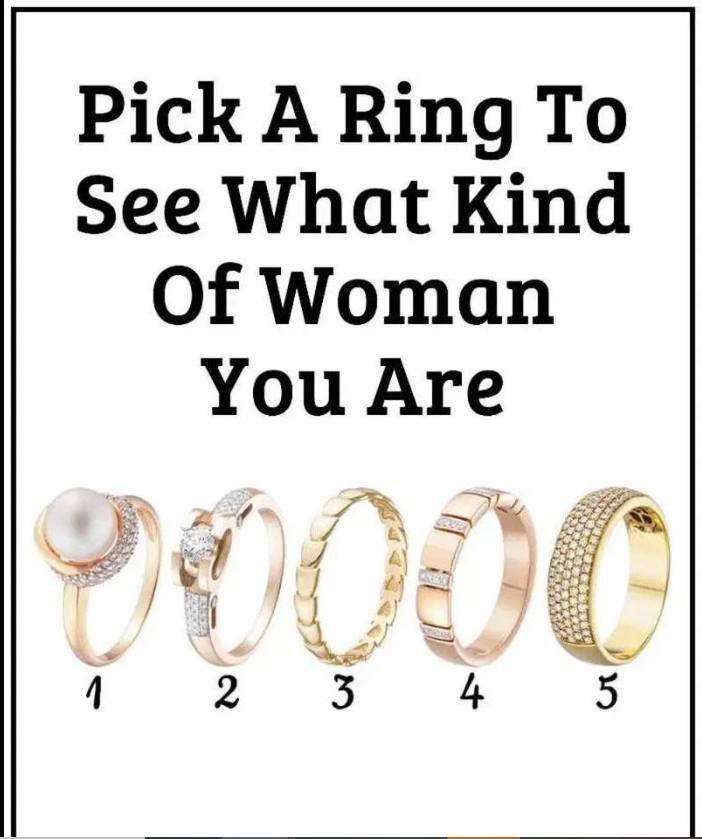 Pick a Ring and Discover What Kind of Woman You Are