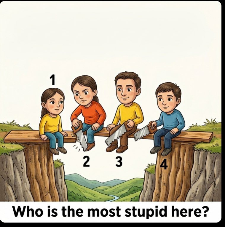 “99% of people are wrong: who’s really the idiot in this picture?”