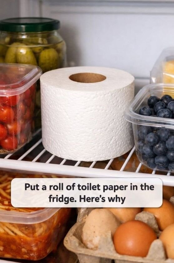 Put a roll of toilet paper in the fridge. Here’s why