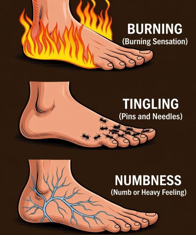 Burning, Numbness, and Tingling in the Feet: Causes, Symptoms & Natural Relief – Nerve Support Smoothie Recipe