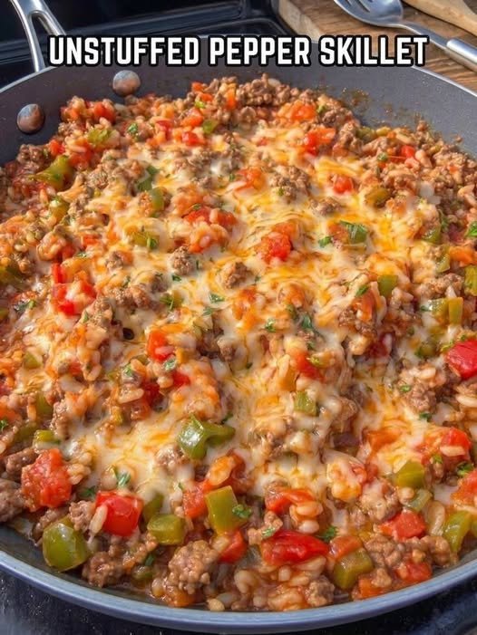 Unstuffed Pepper Skillet