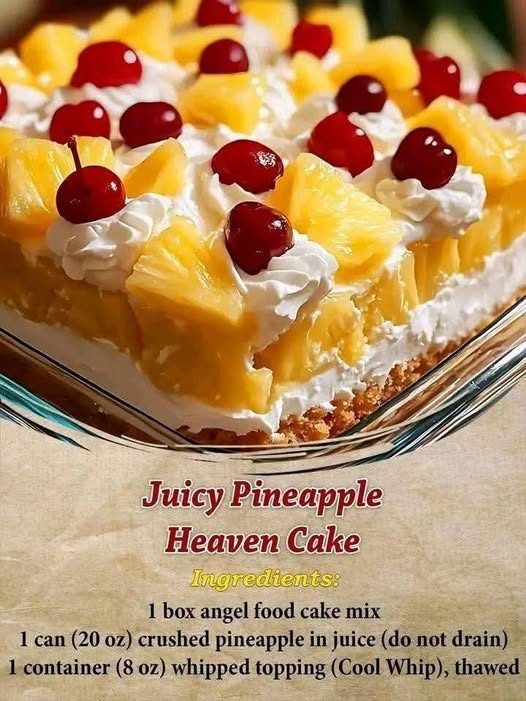Juicy Pineapple Heaven Cake