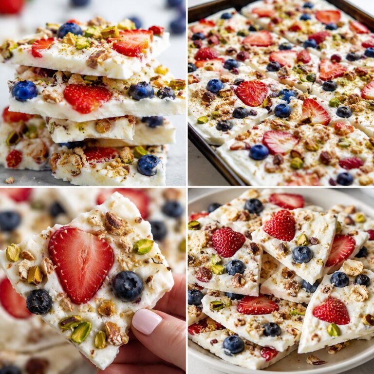  BERRY & PISTACHIO GREEK YOGURT BARK 