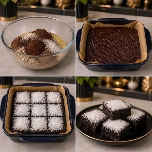 Healthy Coconut & Chocolate Brownies