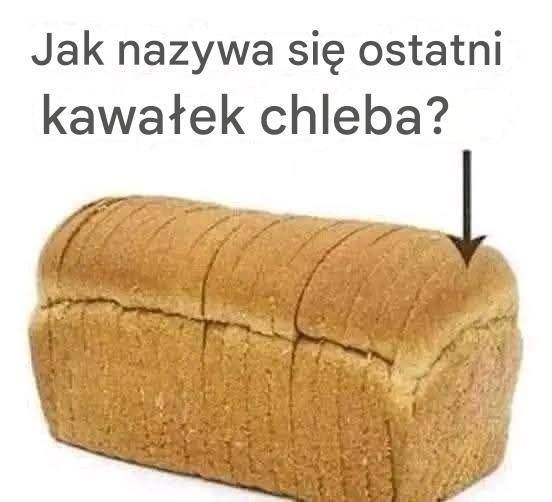 🍞 Jak nazywa się końcówka kromki chleba?