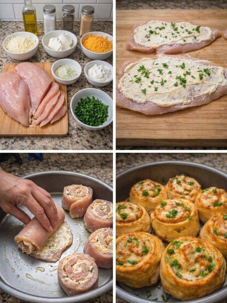 Keto Ranch Chicken Roll ups
