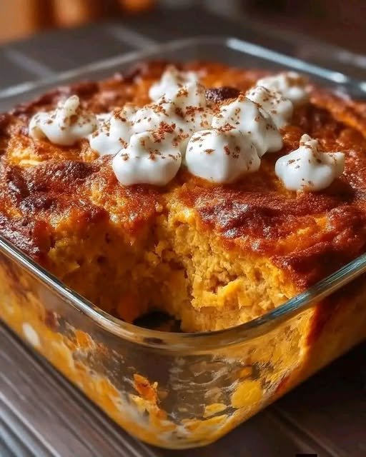 High Protein Cottage Cheese and Pumpkin Bake