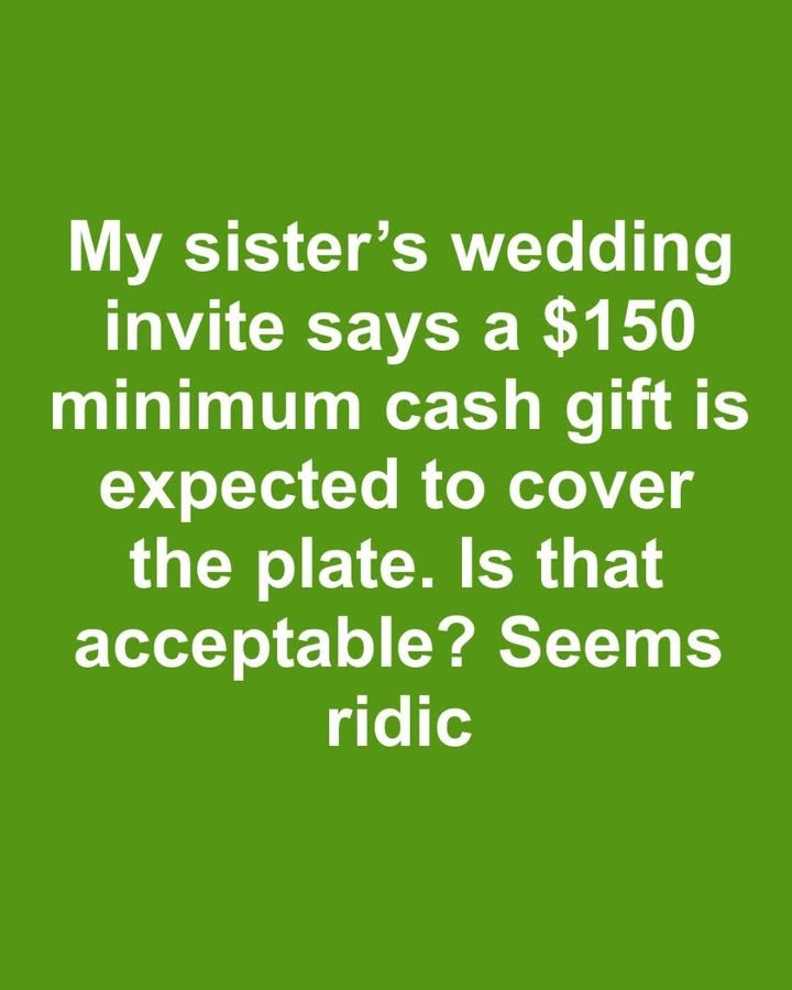 Is It Acceptable To Mandate a Wedding Gift Amount?