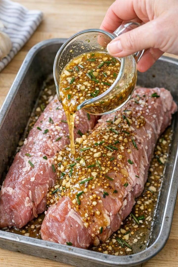 The Ultimate Garlic Herb & Honey Roasted Pork Tenderloin
