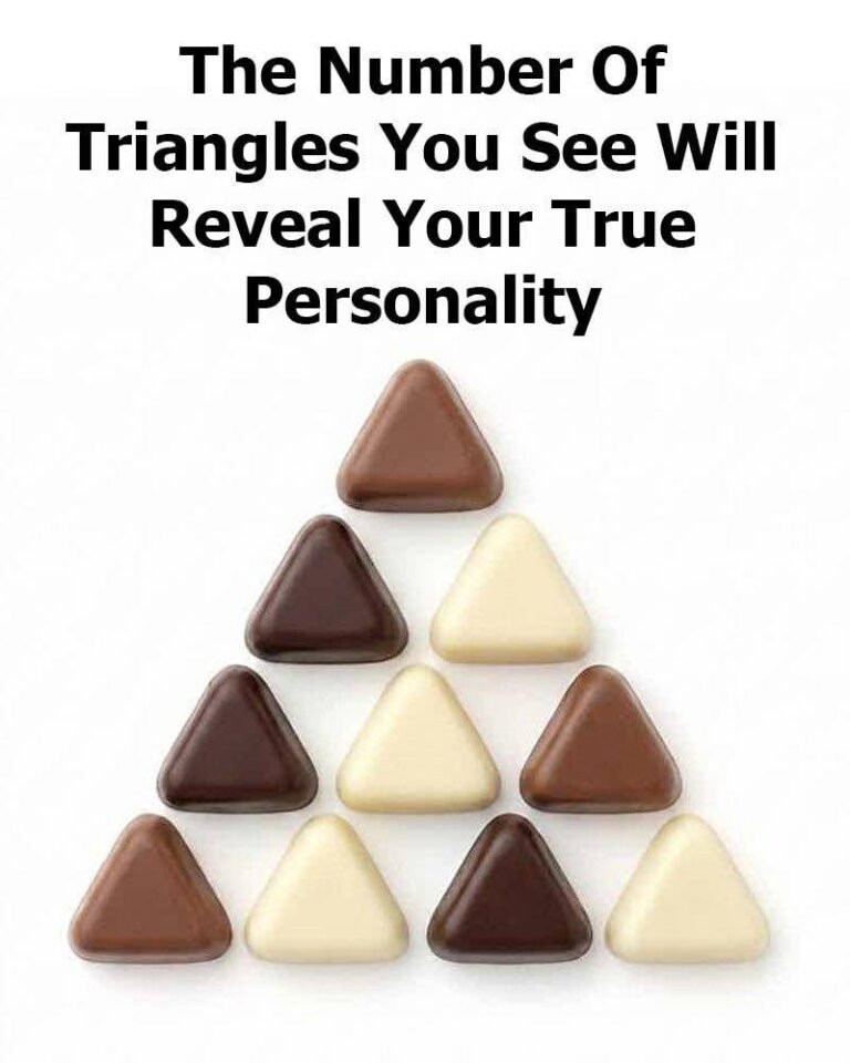 How Many Triangles Do You See? Check your personality below 