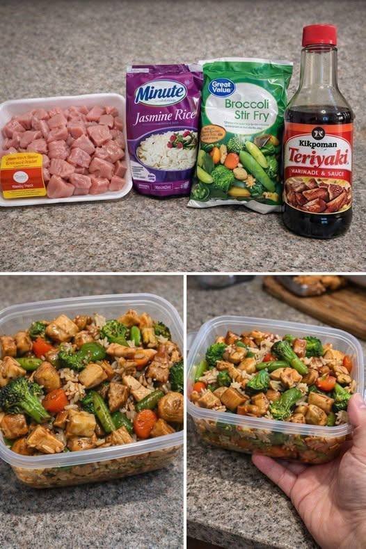 Easy tub of chicken teriyaki stir fry