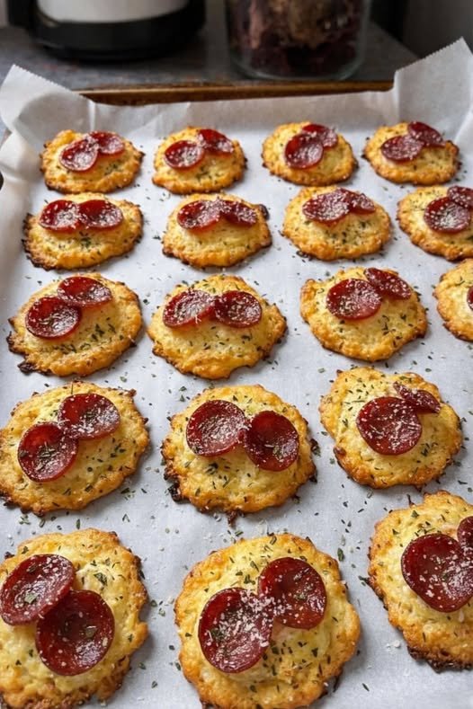 Crispy Cottage Cheese Pepperoni Chip