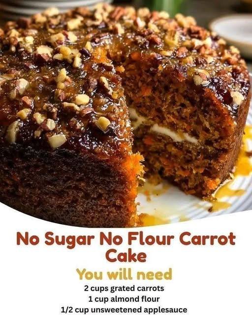 No Sugar No Flour Carrot Cake