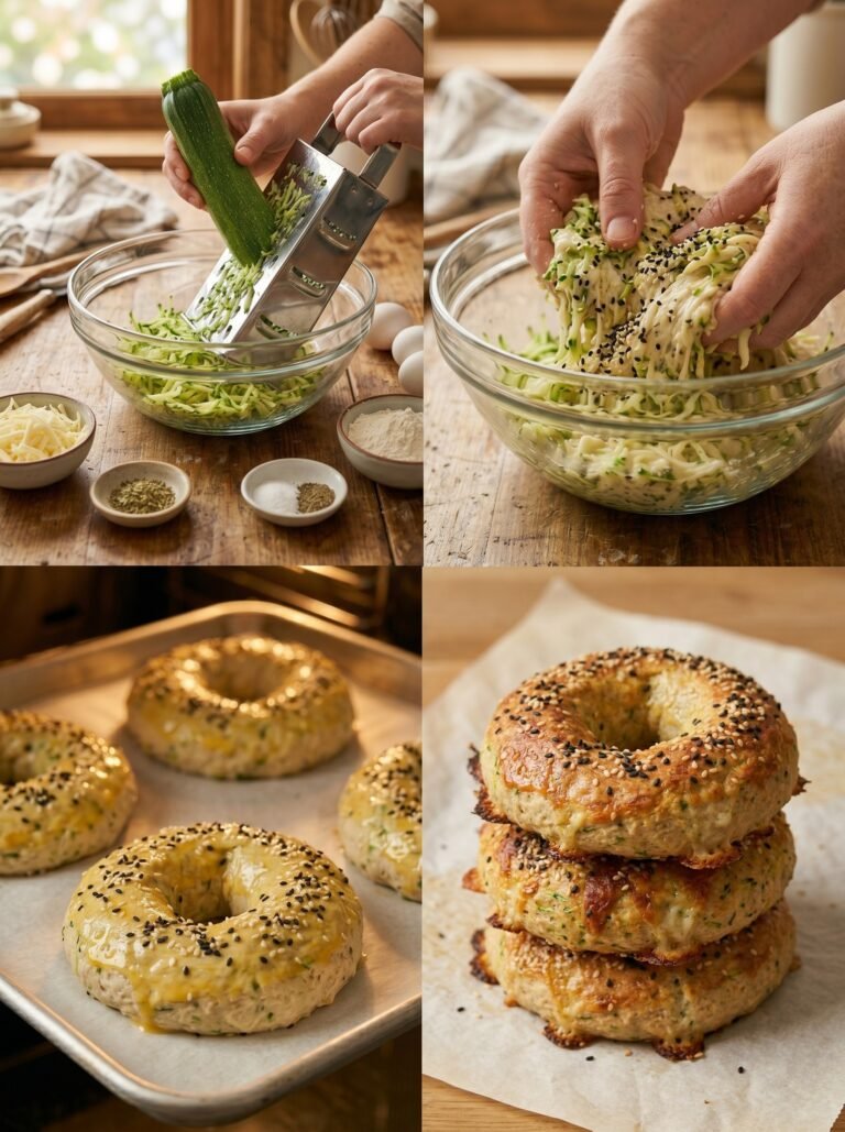 Savory Zucchini & Sesame Bagels
