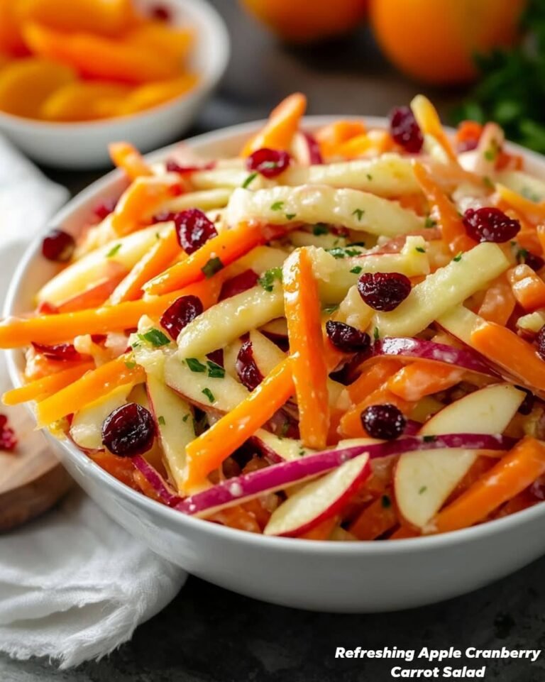 Refreshing Apple Cranberry Carrot Salad