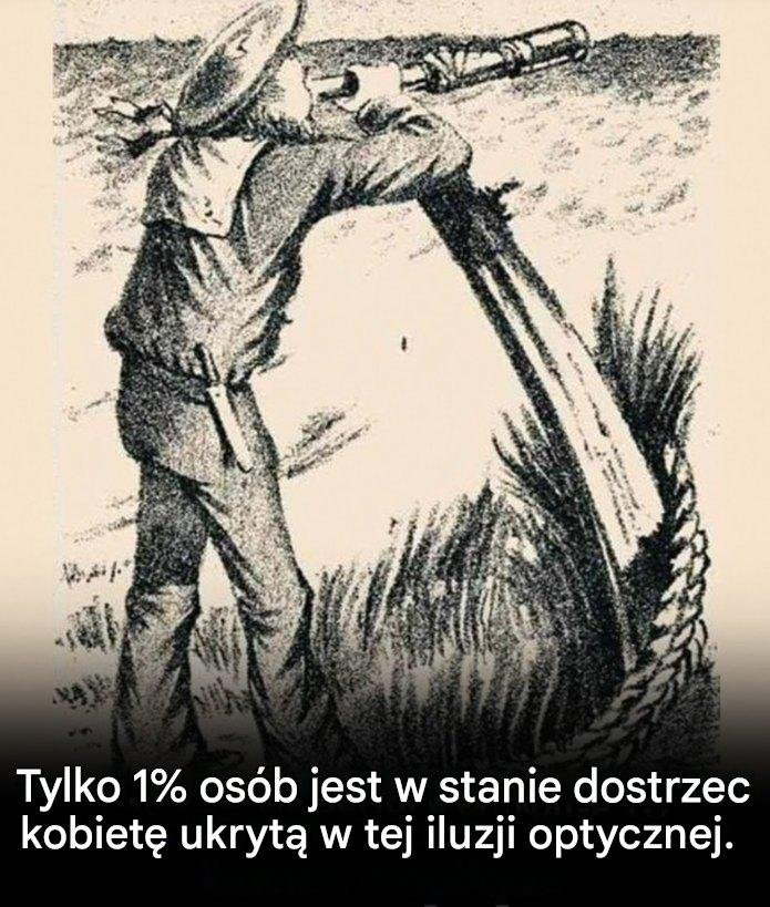 Tylko 1% osób widzi kobietę ukrytą w tej iluzji optycznej – a tobie się uda?