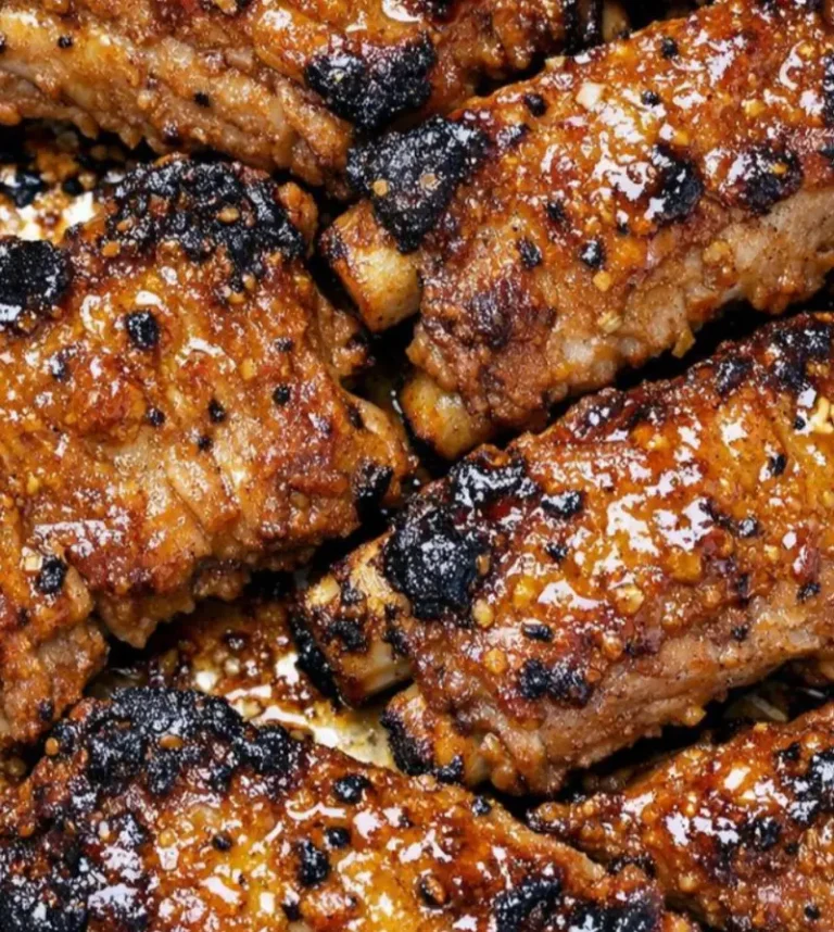 Slow Cooker 3-Ingredient Mustard Glazed Ribs