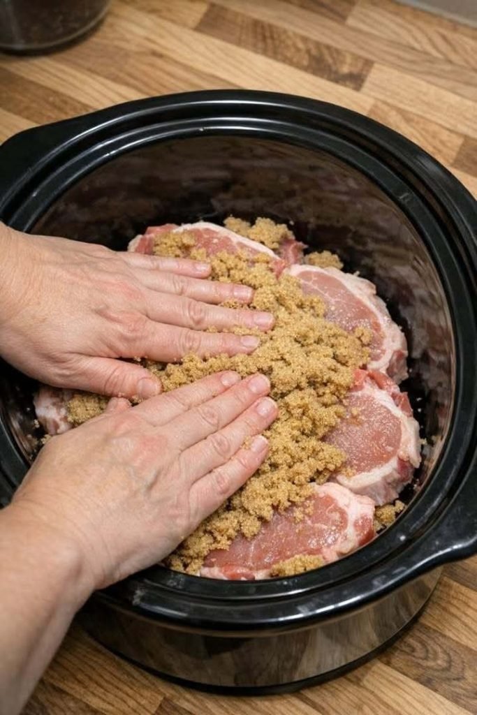 Slow Cooker Amish Brown Sugar Pork Chops