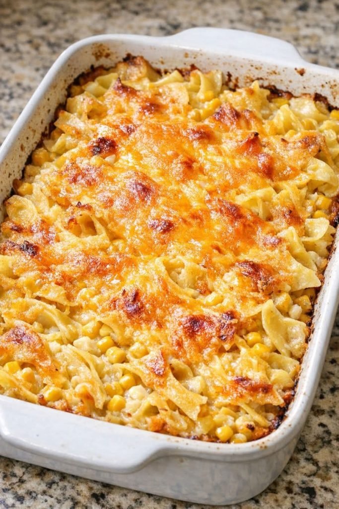 Amish Corn Noodle Casserole