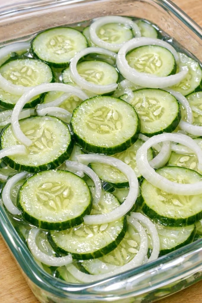 3-Ingredient Vinegar Cucumbers