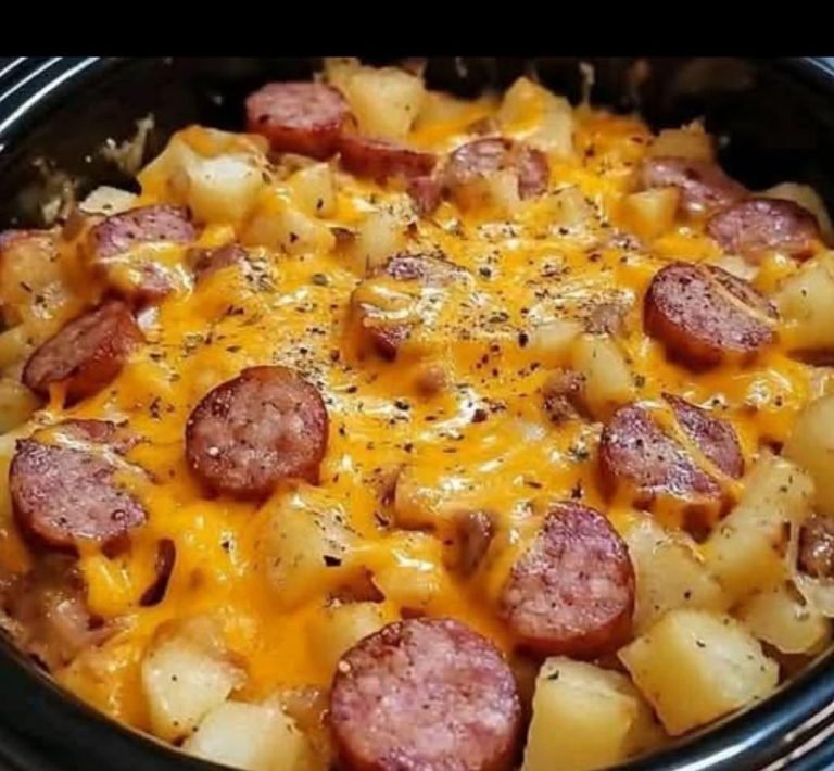  Cheesy Sausage & Hashbrown (Dump-and-Go Slow Cooker Meal)