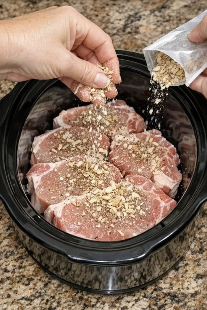  Slow Cooker Amish Onion Pork Noodles